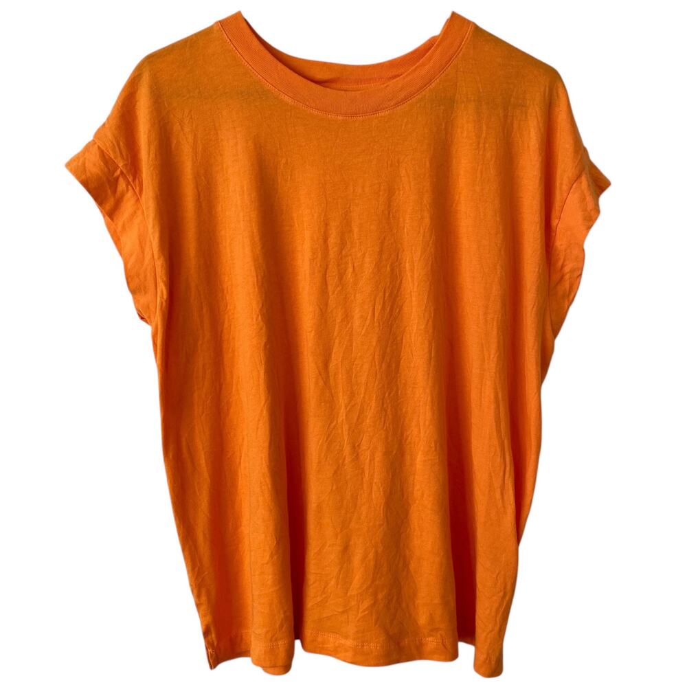 NEW A NEW DAY Dolman Sleeve Lightweight Casual T Shirt Size Small Orange